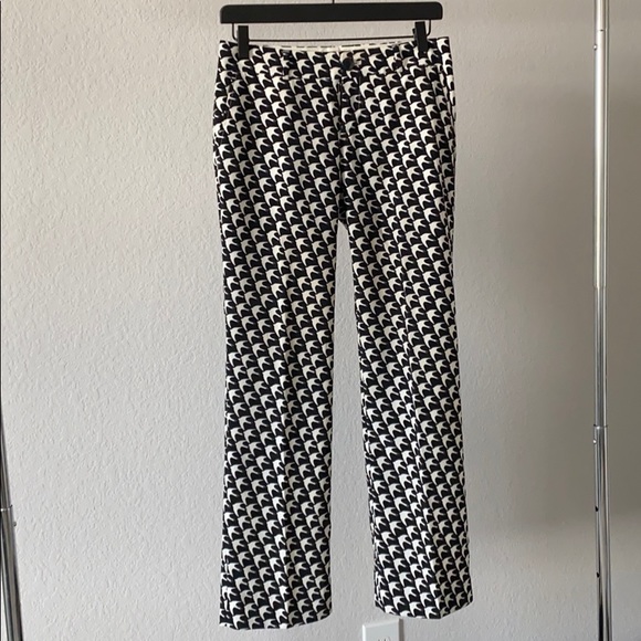 Black and White bird print Trousers - Picture 1 of 3